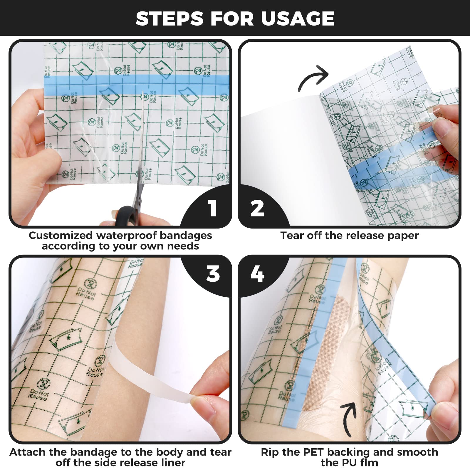 5m Waterproof Protective Tatto - Healing Wellness 评论和价格