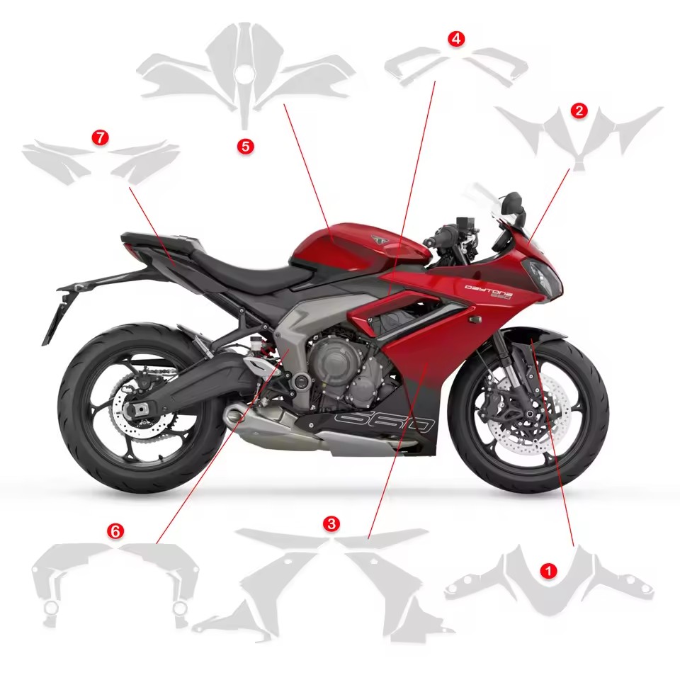 For TRIUMPH DAYTONA 660 DAYTON - Healing Wellness 评论和价格